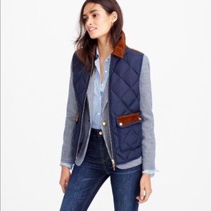 J. Crew Quilted Excursion Vest (Green)